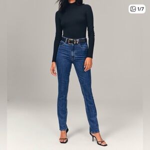 abercrombie slim straight ultra high rise jeans